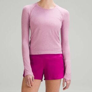 LULULEMON Swiftly Tech Long-Sleeve Shirt Race Length Pink Size 6